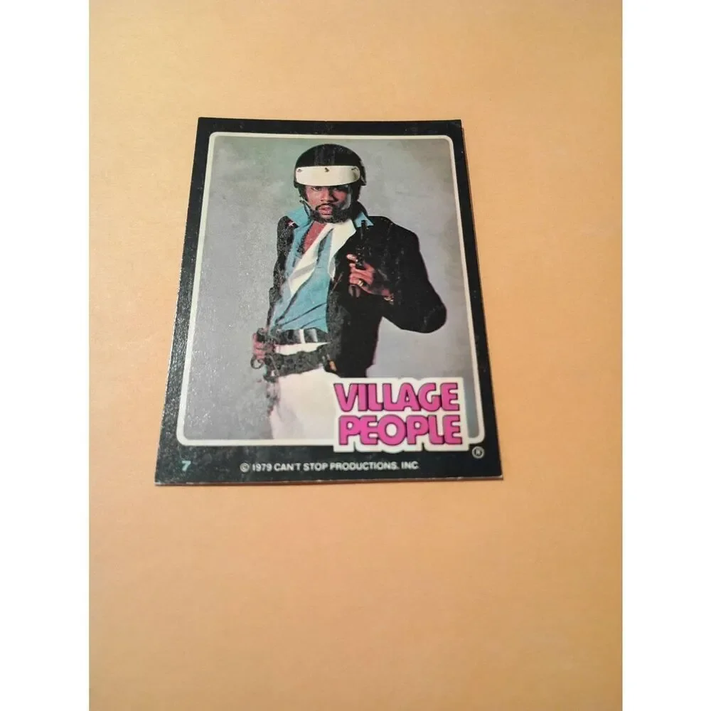 Vintage 1979 Village People Trading Card #7 Disco Era Vintage Music Collectible